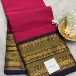 Maheshwari (Kanchi Cotton) - Raspberry pink