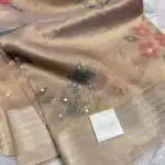 Kushi (Banarasi tissue silk) - Antique gold