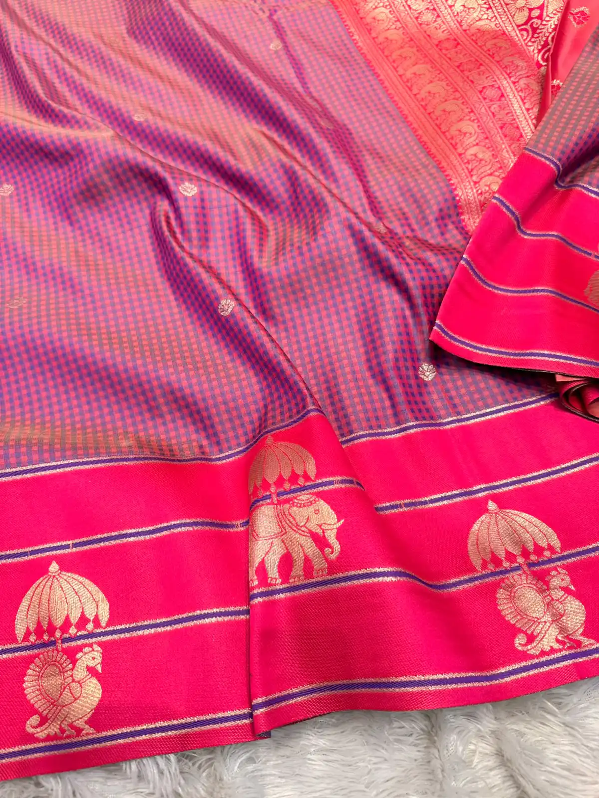 IMG-20261023-WA0004 Shylaja (Semi silk) - Magenta - Image 1