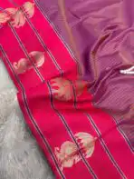 Shylaja (Semi silk) - Magenta - Image 2