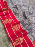 Shylaja (Semi silk) - Redpink - Image 3