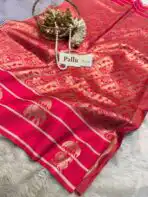 Shylaja (Semi silk) - Redpink - Image 4