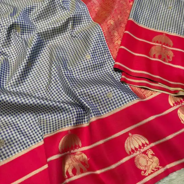 Shylaja (Semi silk) - Redpink