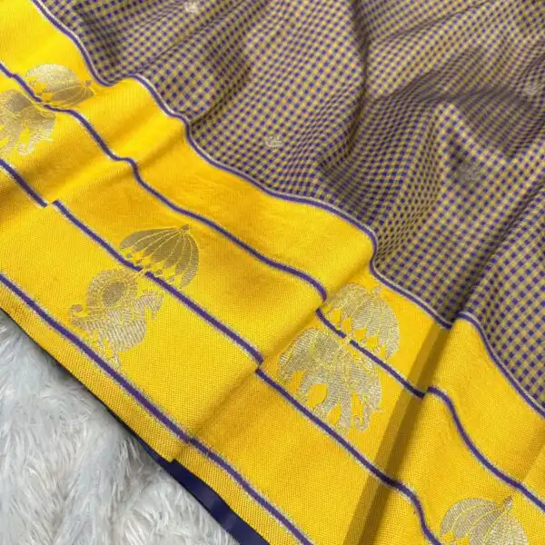 Shylaja (Semi silk) - Yellow