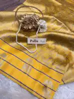 Shylaja (Semi silk) - Yellow - Image 3