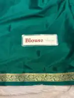 Chinmayi (Mysore crepe silk) -  Bottle green - Image 5
