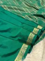 Chinmayi (Mysore crepe silk) -  Bottle green - Image 3