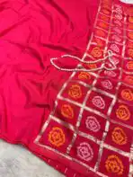 Yamini (Viscose silk) - Hot dusty pink - Image 2