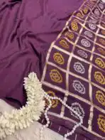 Yamini (Viscose silk) - Magenta Wine - Image 2