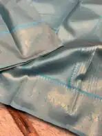 Oviya (Semi silk) - Baby blue - Image 2