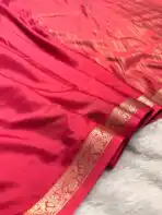 Chinmayi (Mysore crepe silk) - Burgundy - Image 2