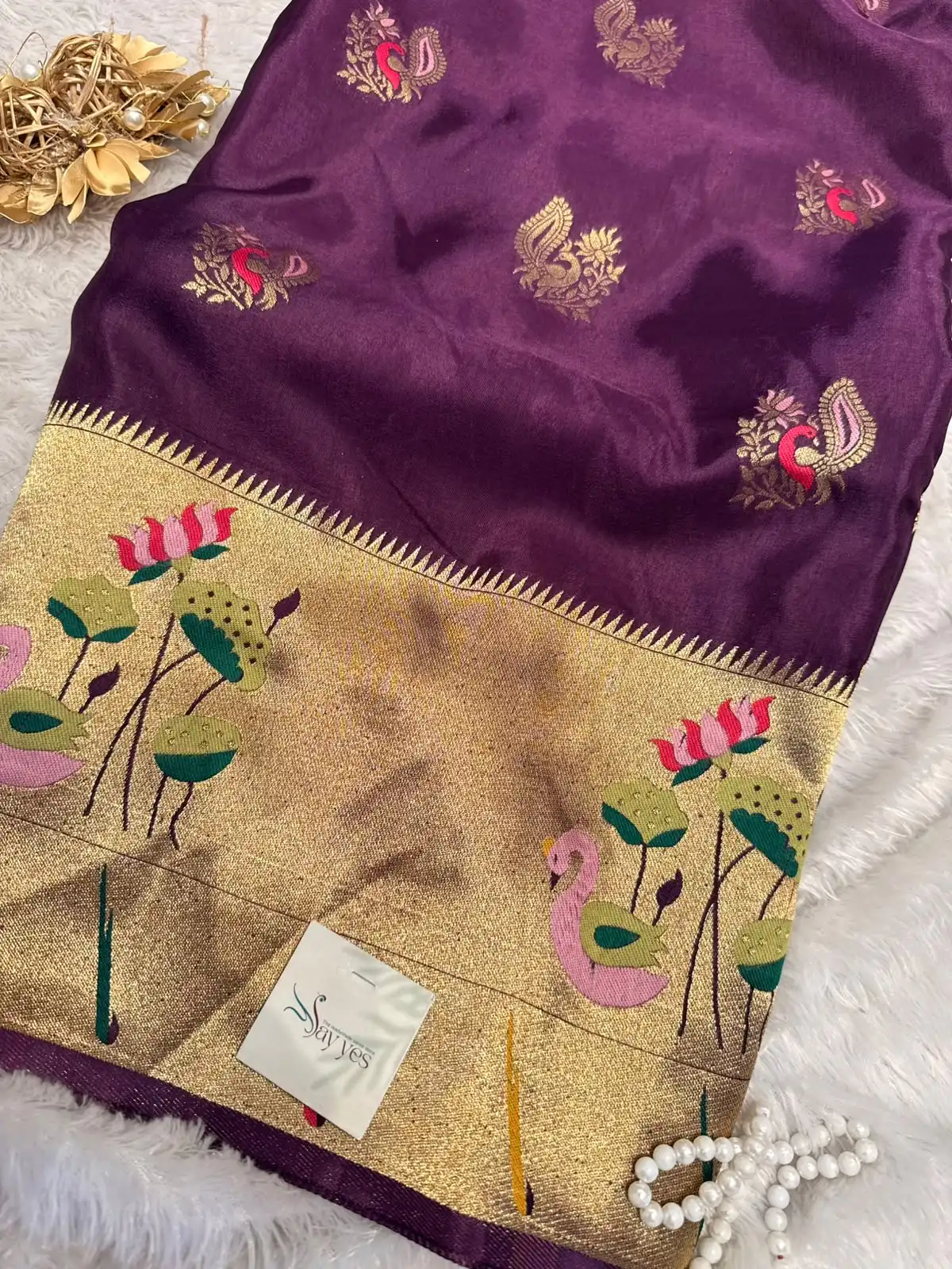 c360f3fb-4427-43b4-94ce-4546fcc44a88 Hamsa (Viscose Crepe) - Royal purple - Image 1