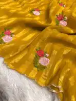 The roses (Art-silk) - Mustard yellow