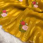 The roses (Art-silk) - Mustard yellow