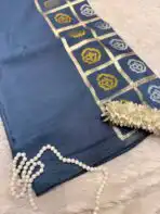 Yamini (Viscose silk) - Ice blue grey