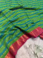 Kanchi style (Mul cotton) In Maroon - Image 3