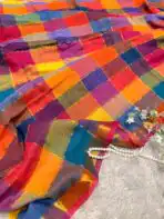 Madras Checks (Mul cotton) in Yellow