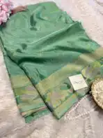 Gulnaar (Viscose Mushru) - Turquoise - Image 2