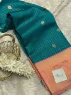 Kanmani (Semi Kanchi silk) - Rama blue