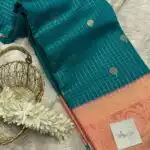 Kanmani (Semi Kanchi silk) - Rama blue