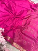 Chinmayi (Mysore crepe silk) -  Magenta pink - Image 3