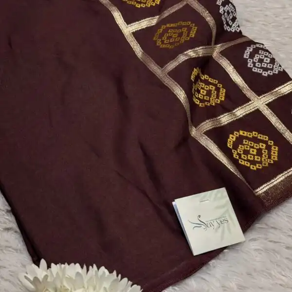 Yamini (Viscose silk) - Coffee brown