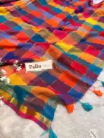 Madras Checks (Mul cotton) in red - Image 3