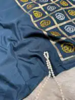 Yamini (Viscose silk) - Steel blue - Image 2
