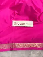Chinmayi (Mysore crepe silk) -  Magenta pink - Image 5