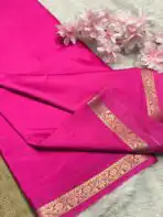 Chinmayi (Mysore crepe silk) -  Magenta pink