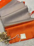 Priyanjali (Banarasi soft silk) Pastel grey