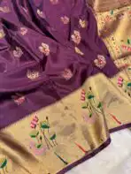 Hamsa (Viscose Crepe) - Royal purple - Image 4
