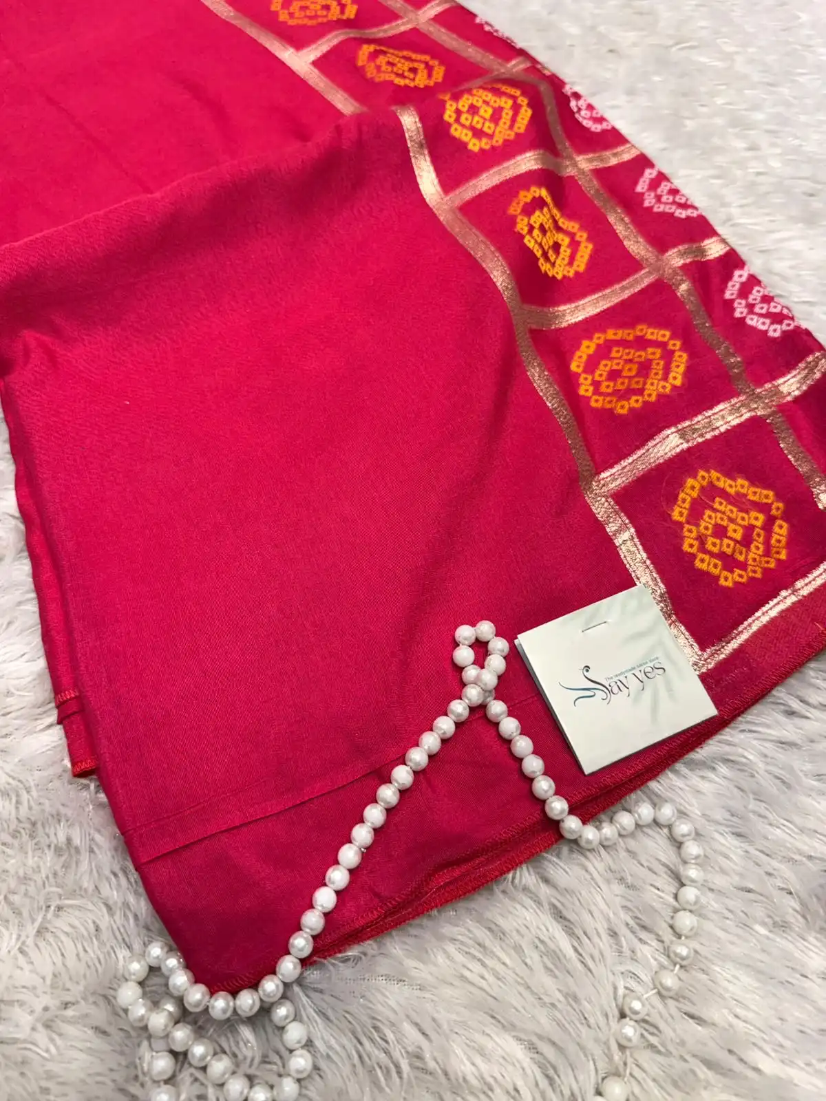f61521a7-6f18-4d52-b559-d58530ba4063 Yamini (Viscose silk) - Hot dusty pink - Image 1