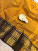 Maheshwari (Kanchi Cotton) - Mustard - Image 3