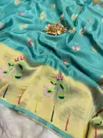 Hamsa (Viscose Crepe RTW) - Turquoise - Image 3