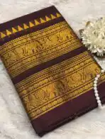 Maheshwari (Kanchi Cotton) - Brown